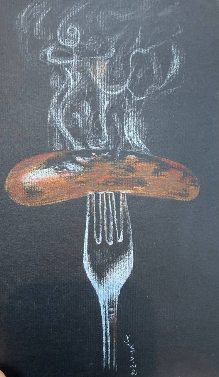 آموزش نقاشی سیاه قلم بهاره عباسی